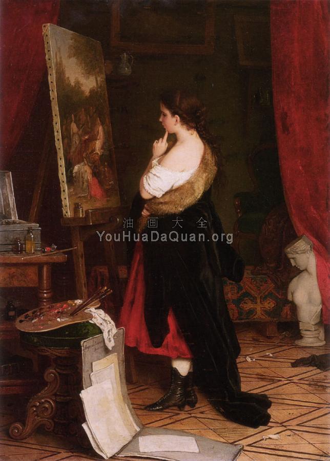 Admiring The Picture - 约翰·乔治·迈耶·凡·布勒曼